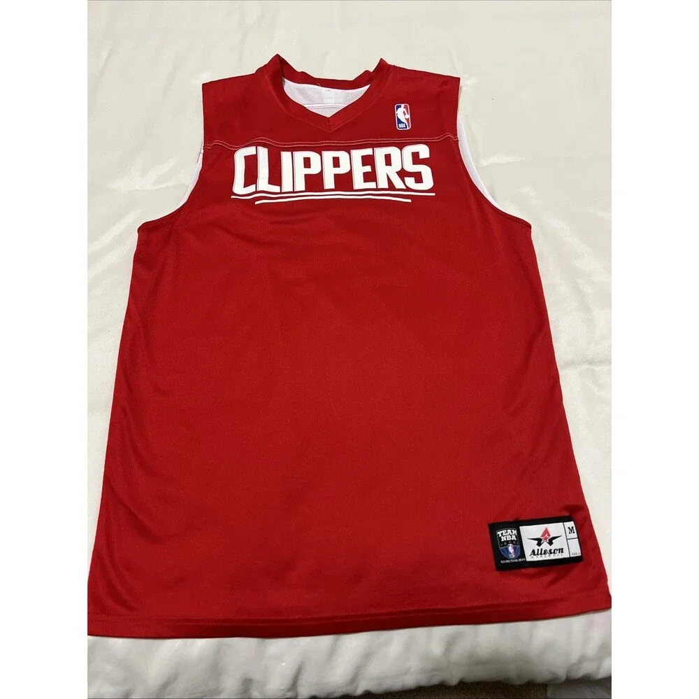 VTG Clippers Los Angeles 14 Basketball Jersey Tank REVERSIBLE M RedWhite Y2K NBA
